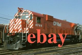 Slide Cp Rail Canadian Pacific Mlw M640 4744 Roster At Windsor In 1980