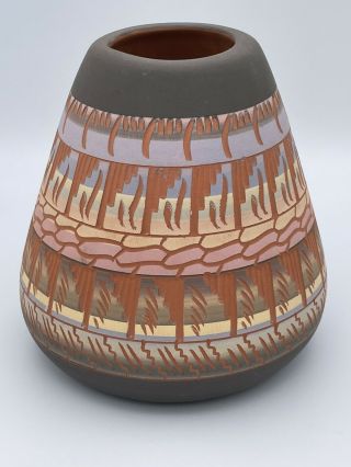 Vintage Dennison Billy Navajo Pottery Vase Vessel