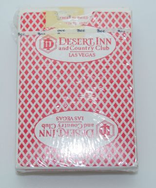 Casino Playing Cards - Desert Inn Country Club Red Playing Cards Las Vegas