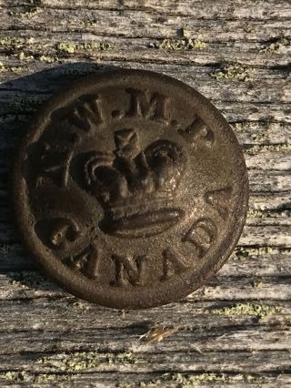 Nwmp Button Rare First Issue Mountie North West Mounted Cavalry Indian Wars