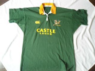 Vintage South Africa Springboks Canterbury Rugby Jersey Shirt Large