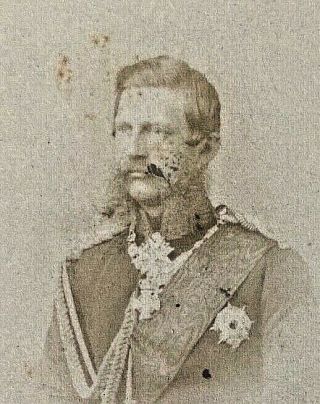 German Emperor King Of Prussia Frederick Iii (b.  1831 - D.  1888) Cdv Photo C1870