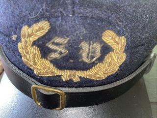 1800s Sons Of Veterans Bullion Kepi Hat Emblem And Buttons On Current Kepi
