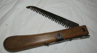 Vintage Folding Pruning Saw Gardeners Saw By Tyzack Wooden Handle Old Tool