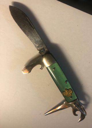 Vintage Kutmaster Girl Scout 4 Blades Folding Knife Ex