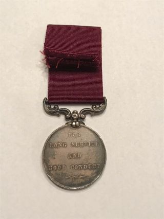Victorian British Army Long Service & Good Conduct Medal - Cr.  Serjt - Pin/Badge 2