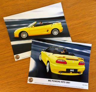 Mg Mgf Trophy 160 Limited Edition 2001 Press Photos Yellow X2
