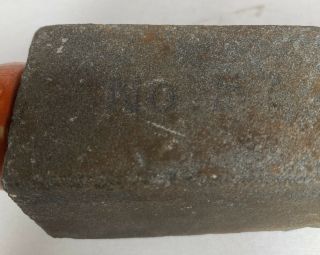 Vintage Carborundum 14” 9” Stone No 57 Orange Handle Whetstone Knife Sharpener 2