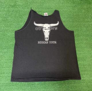 Vintage Outlaws Band Riders Tour Tank Top Size Xl 1992