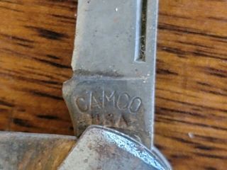 Vintage Barlow Pocket Knife Camco USA 2 Blade Folding 2