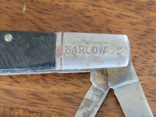 Vintage Barlow Pocket Knife Camco USA 2 Blade Folding 3