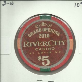 Rare $5 River City Grand Opening Chip - St Louis