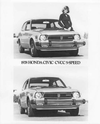 1978 Honda Civic Cvcc 5 - Speed Press Photo 0001
