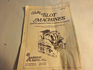 4s - Bally Slot Machines - Service And Parts For All 3,  4,  5 Reel Machines