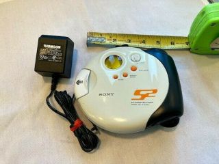 Vintage Sony S2 Sports Cd - R/rw Walkman D - Sj301 Portable Cd Player W/adapter