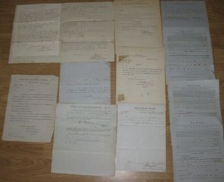1850s - 1890s,  Fantastic Military Document Grouping,  M.  O.  H.  ; Generals,  Etc