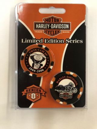 Harley - Davidson Limited Edition Poker Chips Series 8 Hd67098