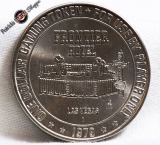 $1 Slot Token Coin Frontier Hotel Casino 1979 Cm Columbia Las Vegas Nevada