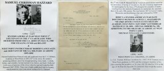 Spanish American War West Point Criminal 1st Us Art Wwi Colonel Document Signed