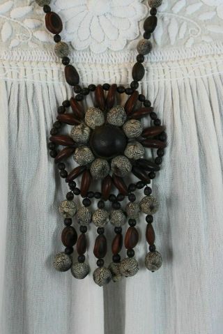 Seed Necklace Made By The Lacondon Indians Of Chiapas Mexico Hippie Boho Tribal