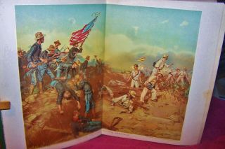 Large 1899 Spanish American War Cuba Philippines Book 100 Plates Vg,