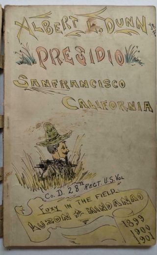1901 History Of 28th Regt Infantry Us Volunteers W Ink & Watercolor Art