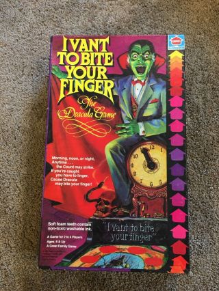 Vintage I Vant To Bite Your Finger Hasbro Game 1981 Without Foam Teeth