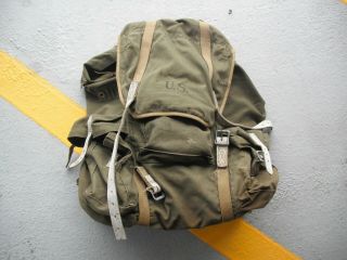 Ww2 Mountain Backpack Od7 Green Dated 1943