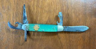 Kutmaster Girl Scouts Knife Made In Utica Ny Usa Camping Vintage Folding Pocket