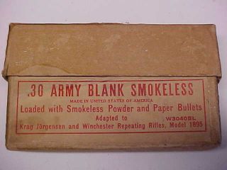 Winchester Cardboard Empty Box With Partitions For.  30 Army Blank Paper Bullets