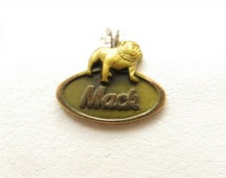 Vintage Mack Truck Mack Bulldog Pin Service Award 10k Gold Filled Tie Tack Pin
