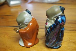 Set of 2 Vintage Chinese Mud Men – Figurines 2