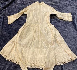 Antique Cotton Dress For French / German Bisque Doll