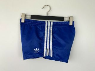 Vintage Adidas Sprinter Athletic Shorts Made In West Germany Blue Mens Size S - M