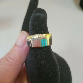 Vintage Don C Dewa N.  M.  Zuni Ring Size9