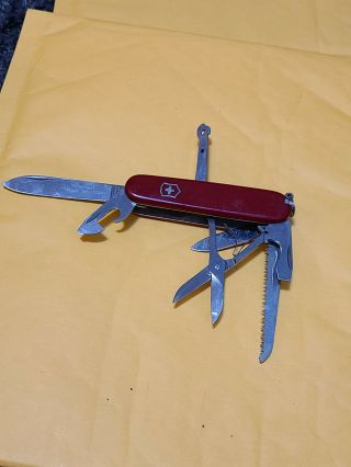 Vintage Victorinox Switzerland Stainless Rostfrei Pocket Swiss Army Knife 9 Func