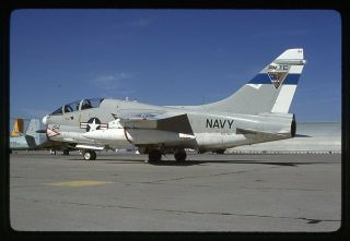 Us Navy Ling Temco Vought Ta - 7c 156787 Jun 1981 Kodachrome Aircraft Slide/dia
