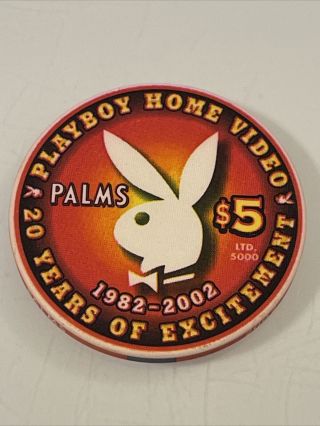 Palms Playboy Club $5 Casino Chip Las Vegas Nevada 3.  99
