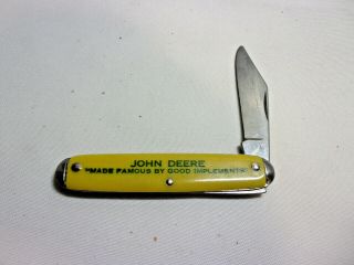 John Deere Stainless Steel Blade Folding Pocket Knife