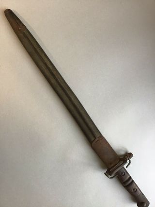 Ww1 Remington Bayonet Knife Metal 1913 Size 22 1/2 Inch