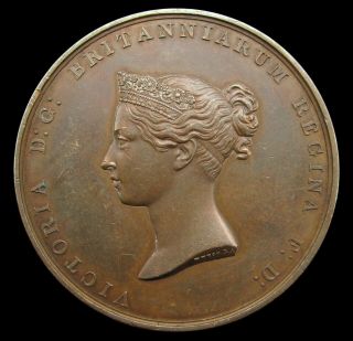 1841 Victoria Sea Gallantry Foreign Service 45mm Specimen Bronze Medal - By Wyon