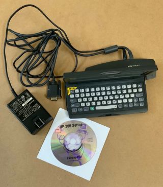 Vintage 1997 Hp 320lx Palmtop Pc Serial & Power & Docking Cradle