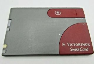 Victorinox Swiss Army Knives " Swisscard Classic " - Gray&red