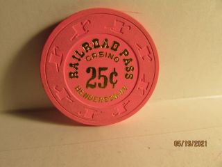 Railroad Pass Casino - Henderson,  Nevada 25 Cent Chip - 1997 -
