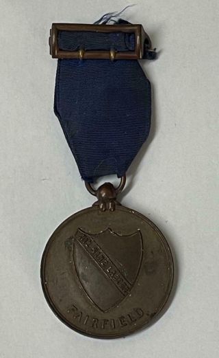 Christmas 1888 Medal Fairfield - Nil Sine Labore (nothing Without Sacrafice)