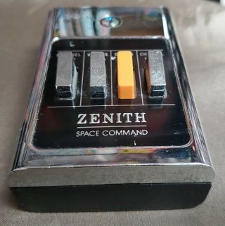 Zenith - Space Command Tv Remote Control - Transmitter Vintage 4 Button -