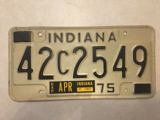 Good Solid 1975 Indiana Truck License Plate See My Other Plates 100s More