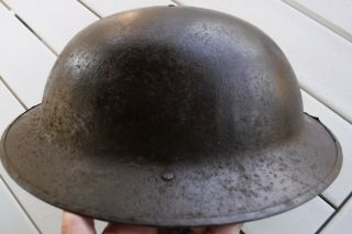 Early Ww1 British Brodie Helmet Shell Marked Fks 8 Split Rivet Bail