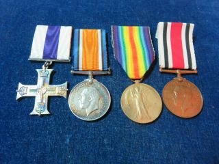 Orig Ww1 Officers Medal Group " 16th Battalion Tank Corps " Military Cross