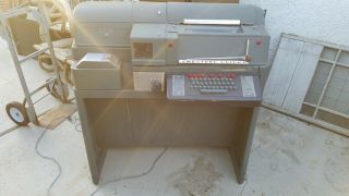Western Union Teletype Machine 28 - Asr 39 " X 18 " X 36 " Powers Up Needs Cleaning